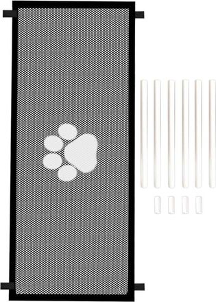 OEM Barrera De Seguridad Para Mascotas, Pared De Malla Ajustable, Puerta Interior, F&aacute;cil De Montar, Ligera Y Plegable, 110 X 78 Cm