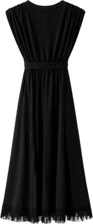 Carolina Herrera Midi-jurk - Dames - Casual kleedjes - Zwart - M - Kleedjes
