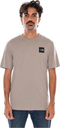 The North Face M Evo Box HD RG SS T - Heren - Sportshirts - Grijs - L - Katoen - Fitness