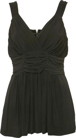 Burberry Gedrapeerde top met rits - Zwart