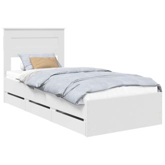 vidaXL Estructura De Cama Con Caj&oacute;n 100 X 200 Cm Madera Ingenieril Vidaxl