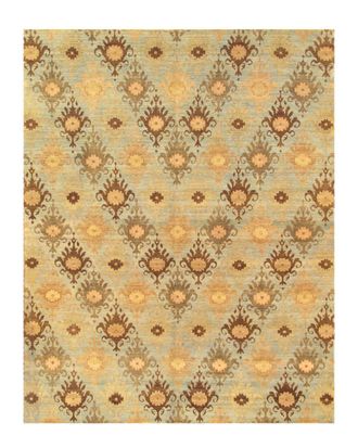 Pasargad Home Ikat Hand-Knotted Rug