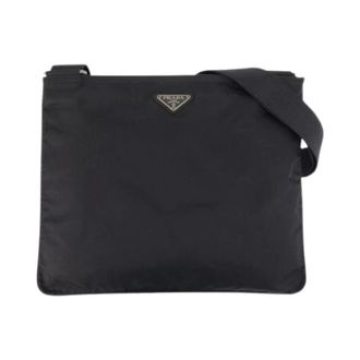 Prada Borsa a spalla Pre-owned Tessuto Nylon - - Pre-owned - Uomo - Nero - ONE SIZE