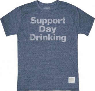 The Original Retro Brand Mens Support Day Drinking Top In Navy