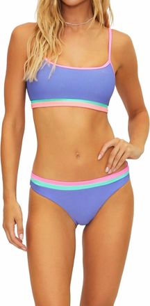 Beach Riot Womens Val Bralette Top In Blue