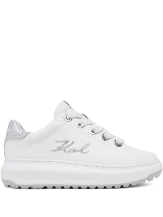 Karl Lagerfeld Sneakers met glitter-detail - Wit