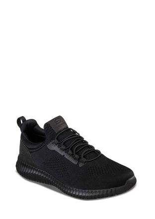 Skechers Mens Sneakers Work Shoes In Black