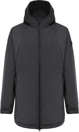 Colmar Black Minimalist Hooded Zip Jacket