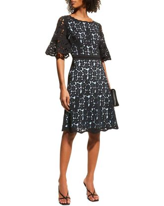 Shani Bar Focus By Shani A-Line Laser Cutting Dress