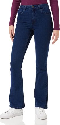 Pieces Womens Pcpeggy Flared Hw Jeans Db Noos Bc Pants, Dark Denim Blue, XS