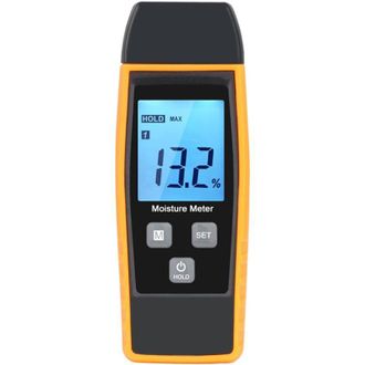 OEM Medidor De Humedad, Medidor Digital De Humedad Para Madera, Medidor De Humedad, Comprobador De Humedad Del 0 Al 80 %, Detector Con Pantalla Lcd Retroi