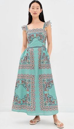 Cleobella Veronique Ankle Dress In Bleura Print