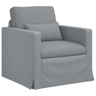 vidaXL Sof&aacute; Gris Claro 78 X 78 X 80 Cm Tela Vidaxl