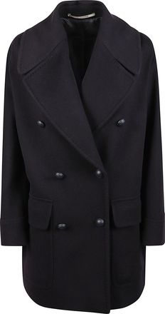 Tagliatore Lillian Double-Breasted Virgin Wool-Cashmere Coat