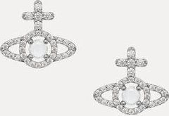 Vivienne Westwood Olympia Earrings Silver Cubic Zirconia Women