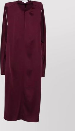 Stella McCartney satin cutout midi dress
