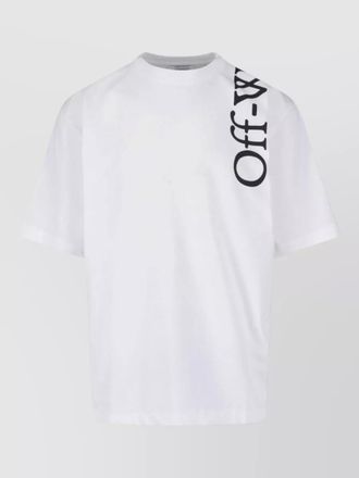 Off-white crew neck shirt short sleeves design