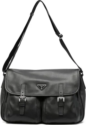 Prada Re-Nylon Leather Shoulder Bag