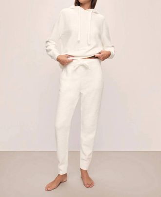 Eberjey Recycled Boucle Jogger In Ivory