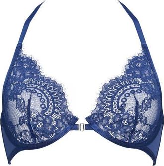 Hunkem&ouml;ller Mabel Underwire Lace Bra in Twilight Blue at Nordstrom, Size 34D