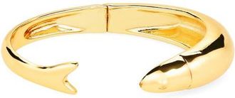 Madewell Fish Cuff Bracelet in Antique Gold at Nordstrom