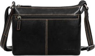 Jack Georges City Leather Slim Crossbody in Black at Nordstrom