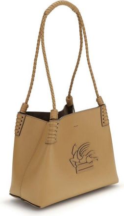 Etro Womens Beige Calf Leather Bos Taurus Shoulder Bag
