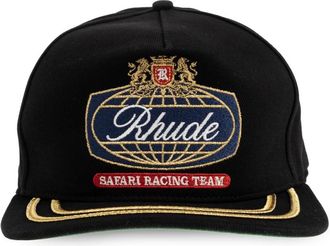 Rhude Racing Crest Hat - Heren - Petten - Zwart - ONE Size - Katoen - Accessoires