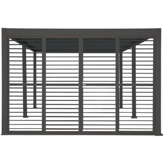 Hesperide Persiana per pergola bioclimatica evora 6x3,6 m grigio grafite - Hesp&eacute;ride