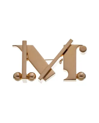 Max Mara Monogram Brooch