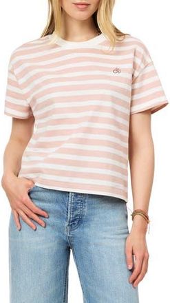Scotch & Soda Boxy Yarn Dye Stripe T-Shirt in Sugar Swizzle Rose at Nordstrom Rack, Size X-Large