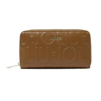 Liu Jo Wallets & Cardholders, female, Brown, Size: ONE SIZE Black Zip Around Wallet Elegant Style