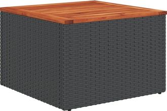 vidaXL Garden Sofa Set 7 pcs Black, white Vidaxl