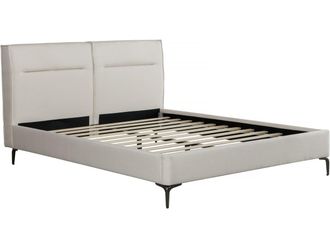 Habitat et Jardin Habitat Et Jardin - Letto Matrimoniale In Tessuto Di Design moritz - 140 X 190 Cm - Beige