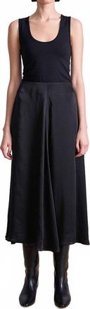 Apiece Apart Primavera Drape Midi Skirt In Black