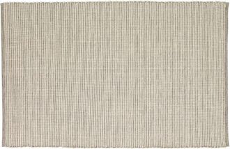H&uuml;bsch Alfombra de algod&oacute;n beige