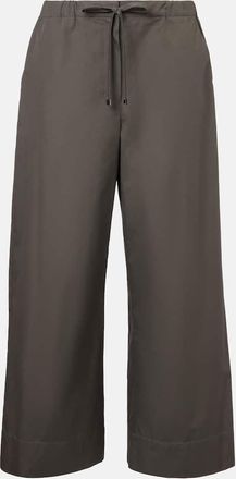 Max Mara Pantaloni Auero in cotone a gamba larga