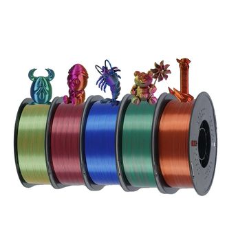 OEM Filamento Para Impresora 3d, Material De Seda, Capacidad De Transici&oacute;n De Color, Mezcla De Seda Triple A