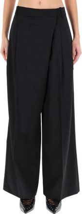 Ganni Pantalones cruzados - Trousers - Mujer - Negro - M
