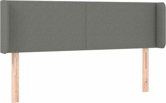 vidaXL Cabecero Con Led De Tela Gris Oscuro 147x16x78/88 Cm Vidaxl