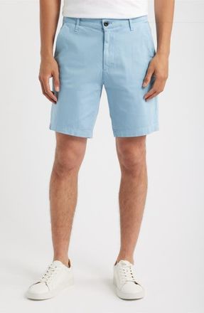 AG - Adriano Goldschmied Wanderer 8.5-Inch Stretch Cotton Chino Shorts in Sulfur Fresh Water at Nordstrom, Size 40