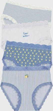 Stripe and Stare High Rise Four Pack in Ciao Bella at Nordstrom, Size Medium