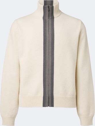 Gucci Pullover in lana a righe con zip
