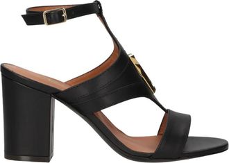 Via Roma 15 Schoenen, Dames, Zwart, 40 EU, Leer, Sandal met hoge hak