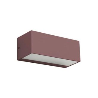 Forlight Ara aplique exterior rectangular marr&oacute;n con led blanco c&aacute;lido 3000K
