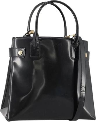 Gucci Pre-owned Vintage Tote Bag - Dames - Vintage Handtas - Zwart - ONE Size - Leer - Vintage