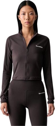 Sporty & Rich Zip-throughs - Dames - Vesten met rits - Bruin - S - Hoodies & sweatvesten