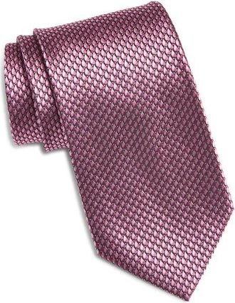 Nordstrom Neat Silk Tie in Pink at Nordstrom