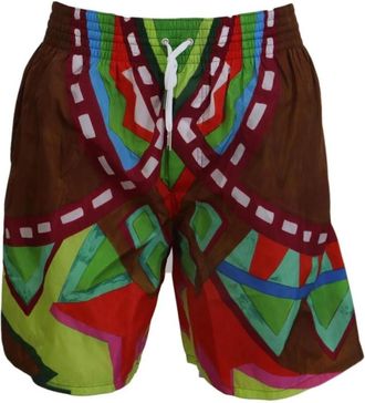 Dsquared2 Kleurrijke geometrische zwemshorts - Heren - Strandmode - Veelkleurig - M - Badmode