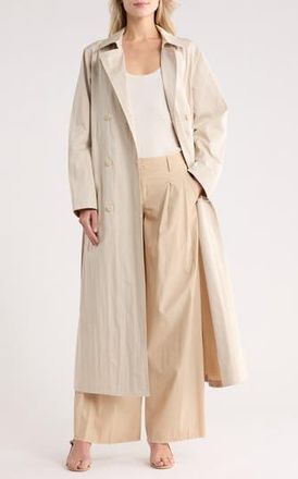 TWP Back & Forth Cotton Blend Trench Dress in Limestone at Nordstrom Rack, Size 8